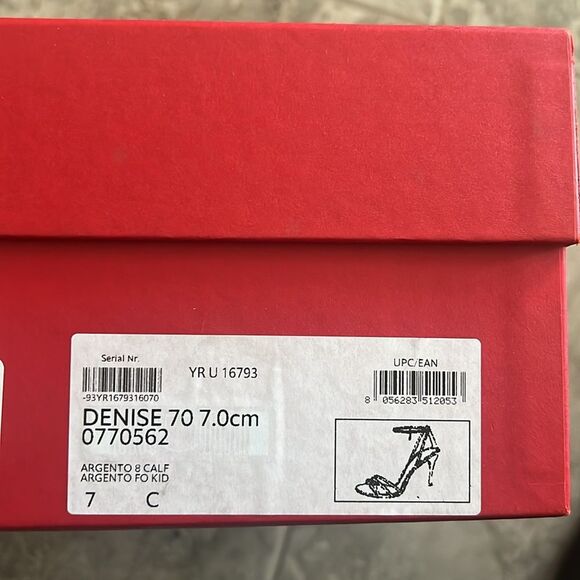 Ferragamo Denise Sandals 70mm in Silver, New, Size 7 - Picture 13 of 16